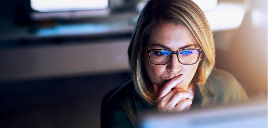 woman at computer